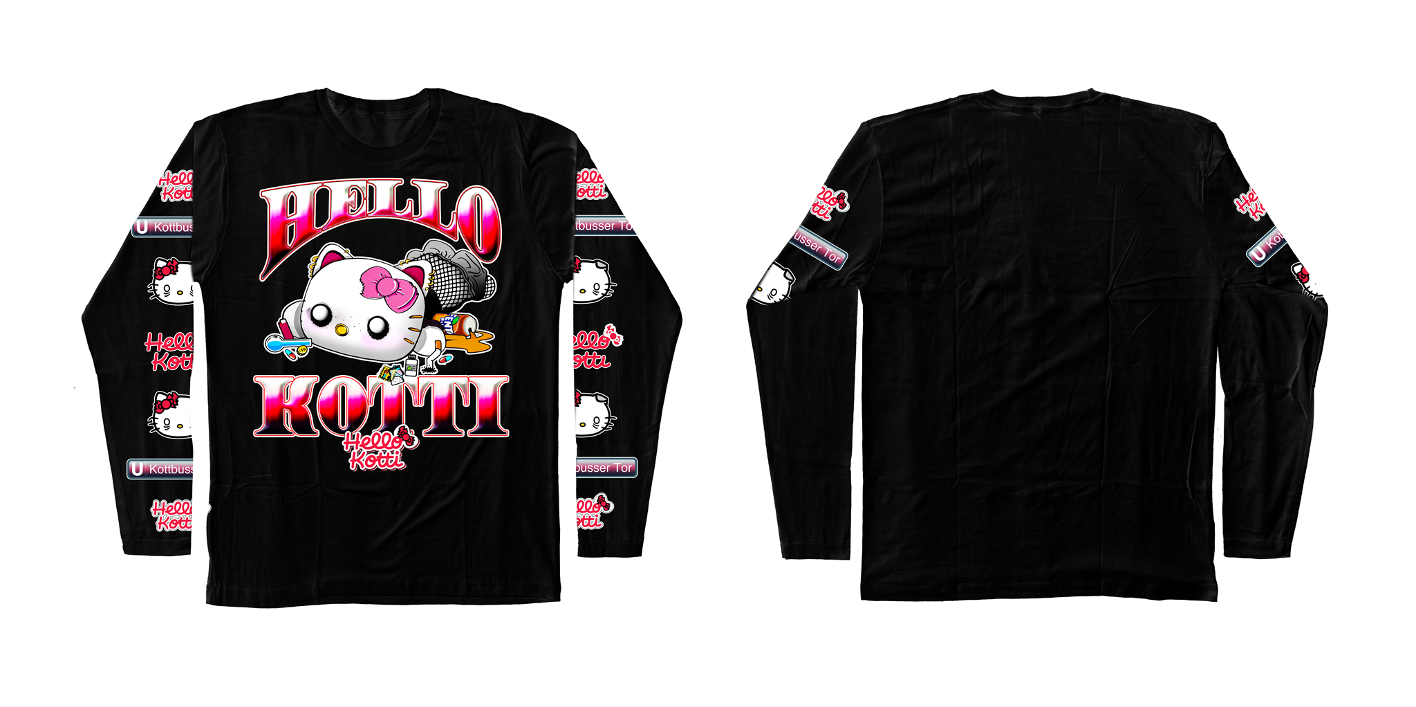 Bild von HELLO KOTTI - LONGSLEEVE [schwarz]